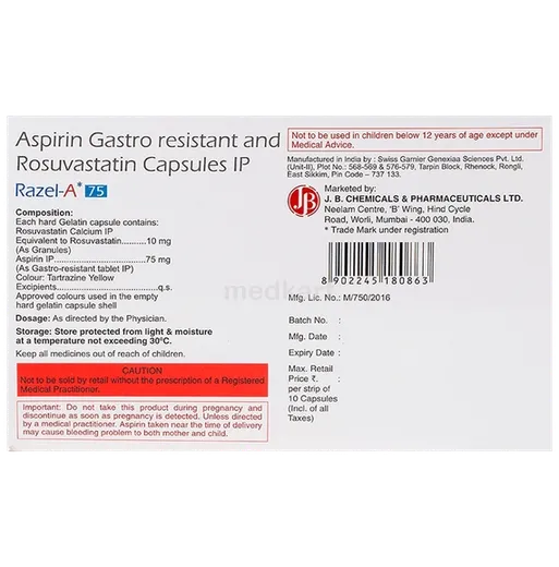 razel a 75mg tablet 10's